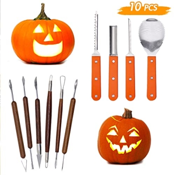 Professional 10-Piece Halloween Pumpkin Carving Kit
