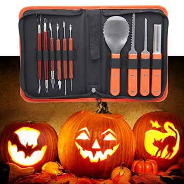 Professional 10-Piece Halloween Pumpkin Carving Kit