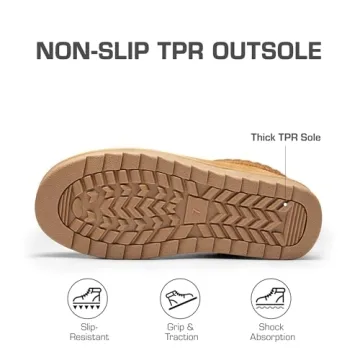 DREAM PAIRS Cozy Fuzzy Slippers for Women in Chestnut