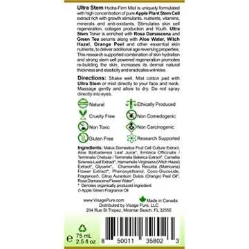 Visage Pure Anti-Aging Toner - Organic Skin Regeneration