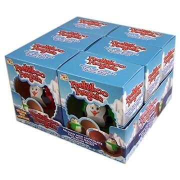 Peekaboo Penguin Milk Chocolate Balls with Marshmallow Penguins, Christmas Stocking Stuffer for Kids...