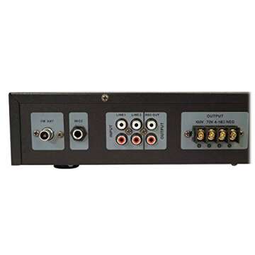 Rockville Commercial Restaurant Amp+(8) 6 inches White Ceiling Speakers+Wall Control