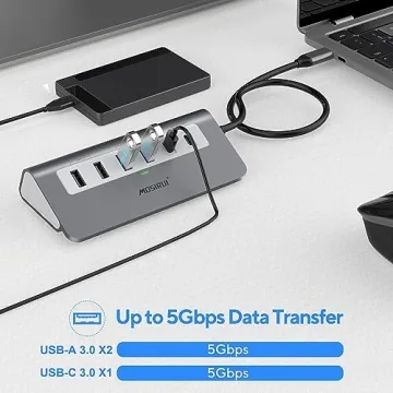 Mosirui 9-in-1 USB C Hub Multiport Adapter Docking Station