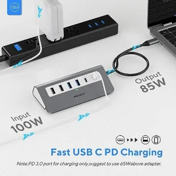 Mosirui 9-in-1 USB C Hub Multiport Adapter Docking Station