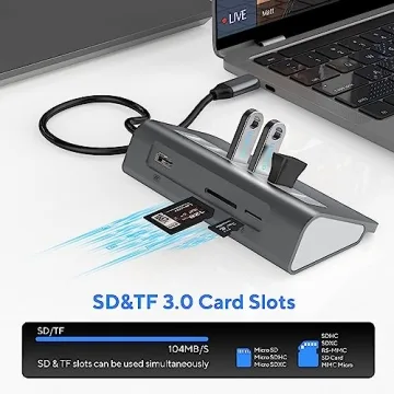 Mosirui 9-in-1 USB C Hub Multiport Adapter Docking Station