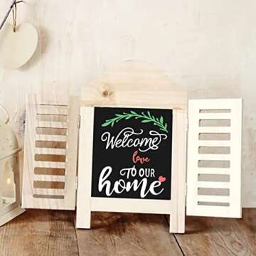 She Love Silk Screen Stencils Self Adhesive Sweet Home Mesh Transfers DIY Reusable Adhesive Stencils...