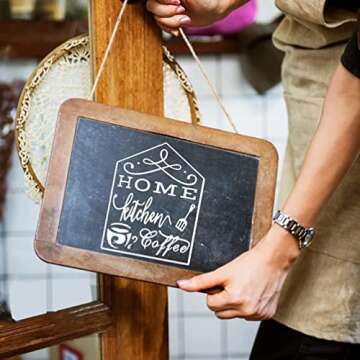 She Love Silk Screen Stencils Self Adhesive Sweet Home Mesh Transfers DIY Reusable Adhesive Stencils for Painting on Wood Chalkboard Fabric (Home Set)