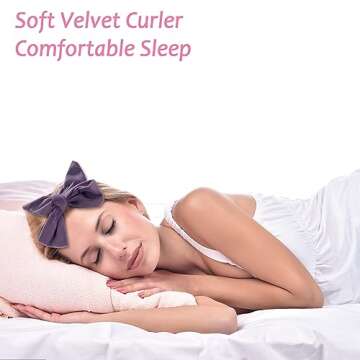 Yampahpa Heatless Curling Rod Headband, 70" Long, Soft Velour Hair Curlers for Medium Long Hair, Ove...