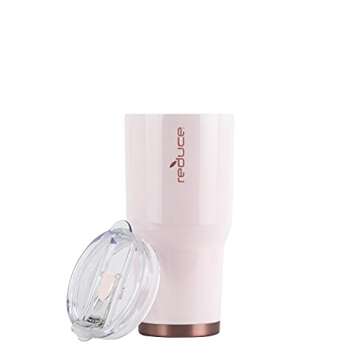 Reduce 34 oz Tumbler, Stainless Steel - Keeps Drinks Cold up to 24 Hours - Sweat Proof, Dishwasher Safe, BPA Free - Cotton, Opaque Gloss
