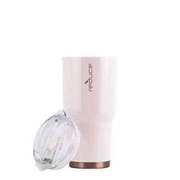 Reduce 34 oz Tumbler, Stainless Steel - Keeps Drinks Cold up to 24 Hours - Sweat Proof, Dishwasher Safe, BPA Free - Cotton, Opaque Gloss