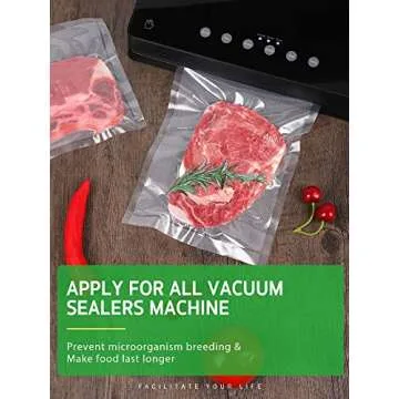 Syntus Vacuum Sealer Bags, 6 Pack, BPA Free Food Storage