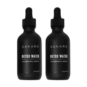 SAKARA Detox Water Drops with Chlorophyll for Detox Support