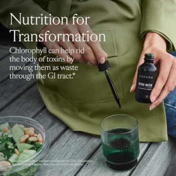 SAKARA Detox Water Drops with Chlorophyll for Detox Support