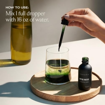 SAKARA Detox Water Drops with Chlorophyll for Detox Support