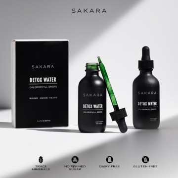 SAKARA Detox Water Drops with Chlorophyll for Detox Support