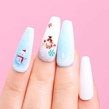 AIMEILI Soak Off Blue Gel Nail Polish Christmas Nail Color Set Of 6pcs X 10ml - Kit Set 32