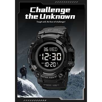 XCZAP Large Dial Stopwatch Men's Watch - Waterproof LED