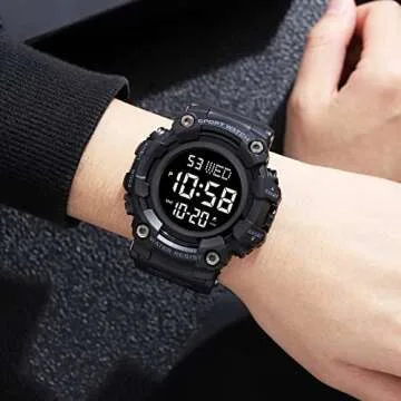 XCZAP Large Dial Stopwatch Men's Watch - Waterproof LED