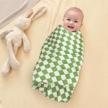 SERAPHY Muslin Swaddle Blankets for Newborns, Soft & Breathable