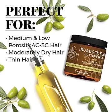 Qhemet Biologics Burdock Root Butter Cream for Nourishing Hair