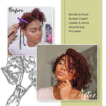 Qhemet Biologics Burdock Root Butter Cream for Nourishing Hair