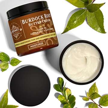Qhemet Biologics Burdock Root Butter Cream for Nourishing Hair