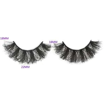 Gmagictobo False Eyelashes Fluffy Dramatic 3D Faux Mink Lashes 22MM False Lashes Pack Long Luxurious Volume Soft Strip Fake Eye Lashes 8 Pairs Multipack