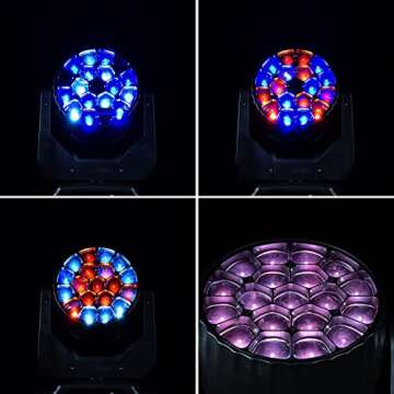 SHEHDS 19X20W Moving Head Lights for Professional DJs