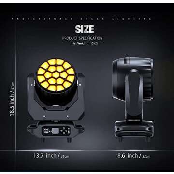 SHEHDS 19X20W Moving Head Lights for Professional DJs