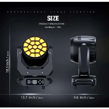 SHEHDS 19X20W Moving Head Lights for Professional DJs