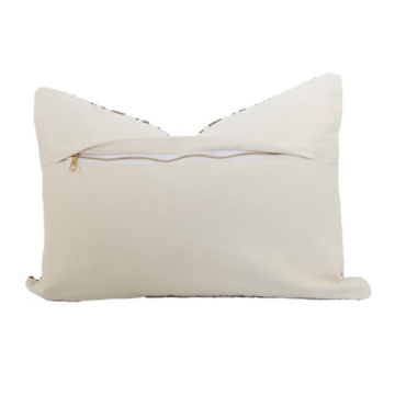 Cozy Prairie Linen Floral Pillow Cover Cotton Zipper Back