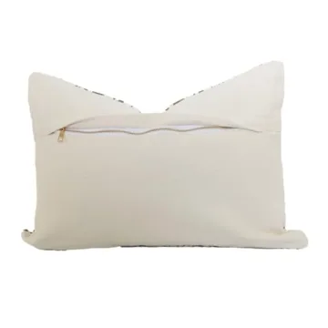 Cozy Prairie Linen Floral Pillow Cover Cotton Zipper Back