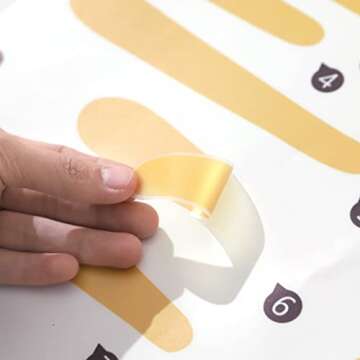 Large Half Sun Wall Decal for Kids' Rooms - Easy to Apply