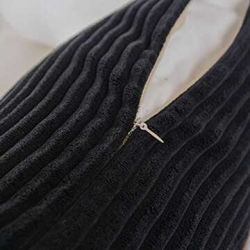 MERNETTE Pack of 2, Corduroy Soft Decorative Square Throw Pillow Cover Cushion Covers Pillowcase, Ho...