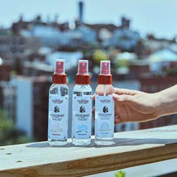 THAYERS Petal Witch Hazel Deodorant Spray, Rose 4 Oz