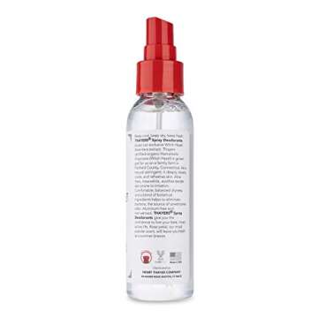 THAYERS Petal Witch Hazel Deodorant Spray, Rose 4 Oz