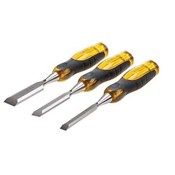 Stanley 16-970 FatMax Short Blade Chisel Set - 3 Pieces for Precision Crafting