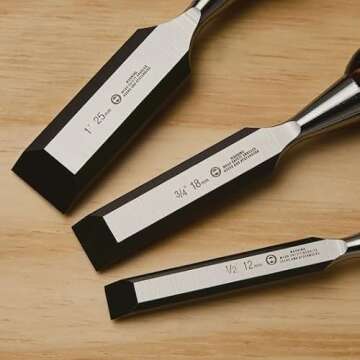 Stanley 16-970 FatMax Chisel Set for Precision Woodworking