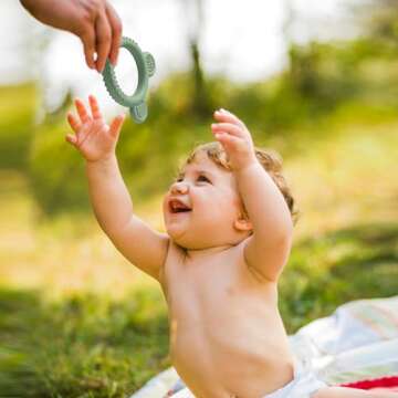Eascrozn Baby Teething Toys: Silicone Relief 3-18 Months