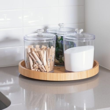 mDesign Laundry Storage Jars for Detergent & Essentials 3 Pack