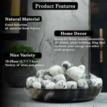 Rainbow Moonstone Tumbled Stones | Healing Crystals 1lb