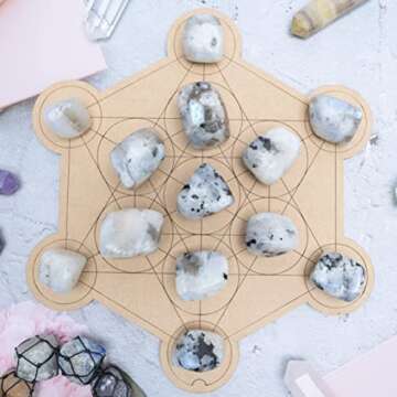 Rainbow Moonstone Tumbled Stones | Healing Crystals 1lb