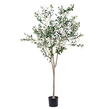 Hobyhoon 6FT Artificial Olive Tree for Indoor Decor