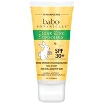 Babo Botanicals Clear Zinc Sunscreen SPF 30 Pack of 2