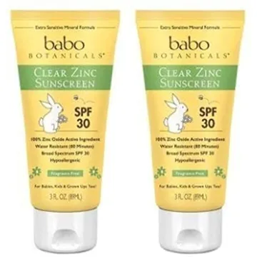 Babo Botanicals Clear Zinc Sunscreen SPF 30 Pack of 2