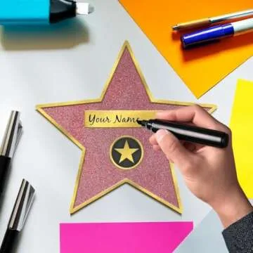 Glitz & Glam Star Decals - Hollywood Party Decorations