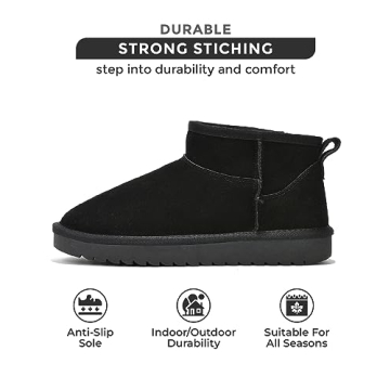 Project Cloud Water Resistant Suede Ankle Boots for Women