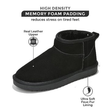 Project Cloud Water Resistant Suede Ankle Boots for Women