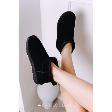 Project Cloud Water Resistant Suede Ankle Boots for Women