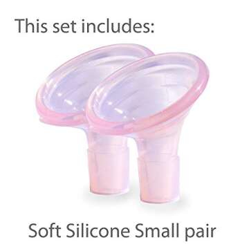 Pumpin' Pal Breast Pump Flanges (Set Medium, S,M,L Pairs) for Medela, Lansinoh, Hygeia - This Set Does not fit in Spectra Flanges